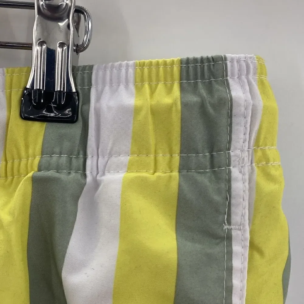 3For$20 Men's GoodFellow Yellow Strips Swim Trunks size Large